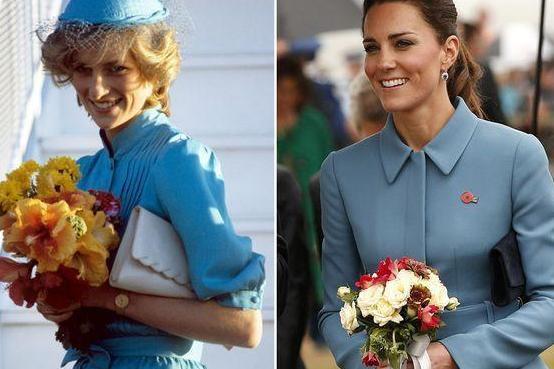 凯特王妃穿灰色大衣, 再度致敬戴安娜, 网友: 又戳了卡米拉的心!