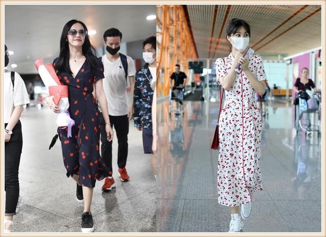 没有姚晨的气场真别穿印花裙，否则像李菲儿一样穿成睡衣就尴尬了