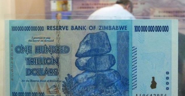 100万亿津巴布韦币等于人民币2.5元,让你