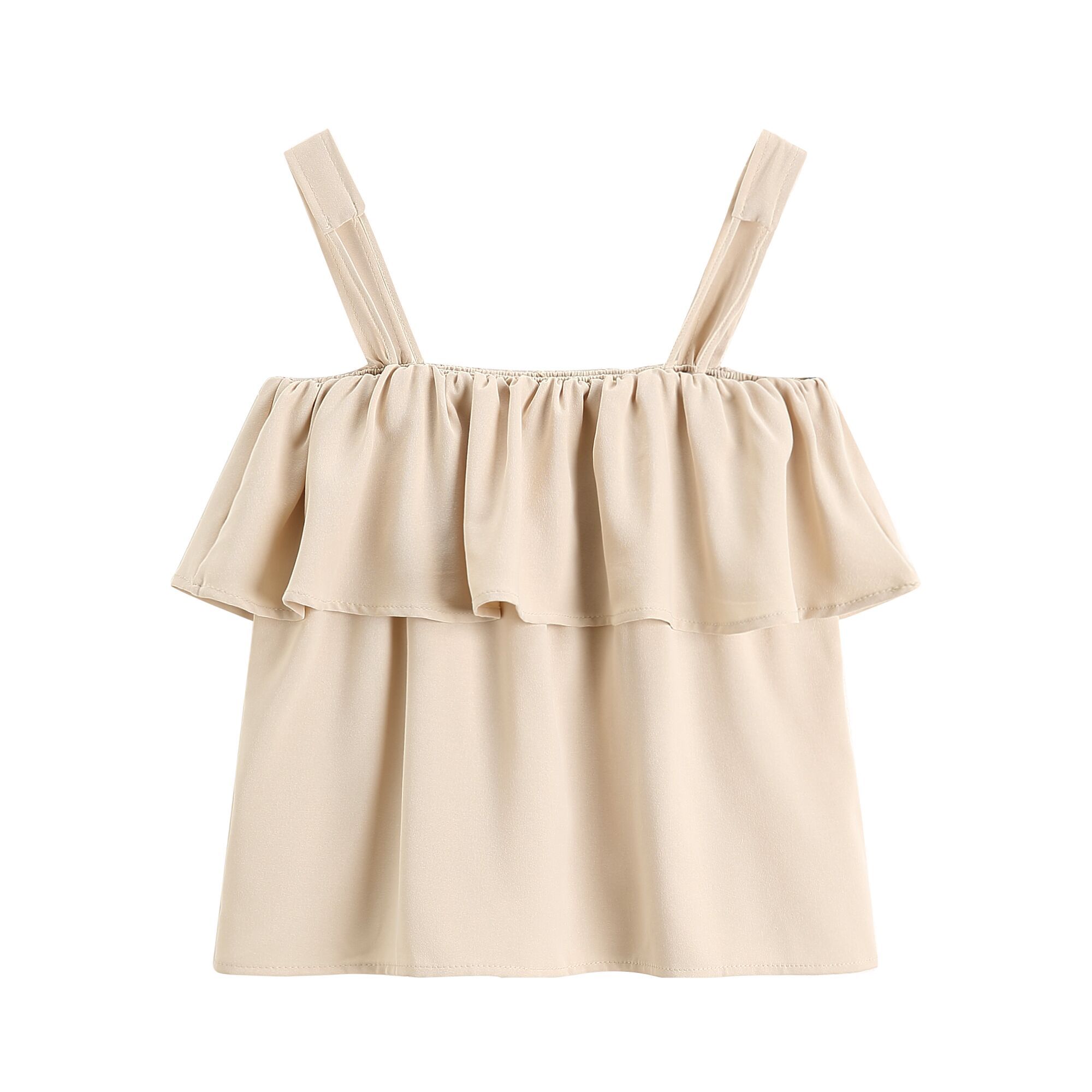 瞧瞧现在的小姑娘，穿的那叫一个美，一件吊带就出街啦