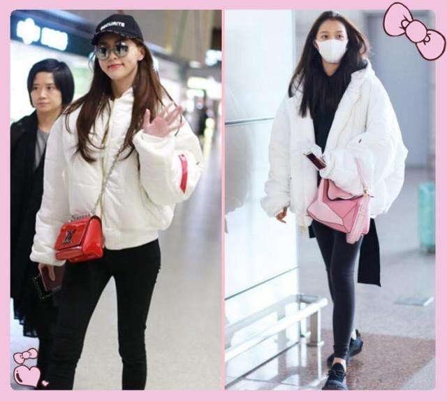 20岁关晓彤撞衫34岁唐嫣，真少女和假少女的差距?