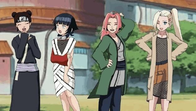 火影忍者：女忍者互换衣服后，雏田显得格外性感，小樱毫无违和感