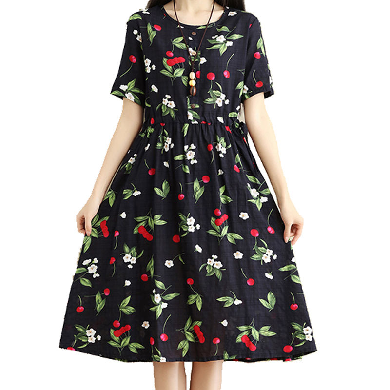 哇塞!姐姐穿上连衣裙，很有夏天的味道，活力十足