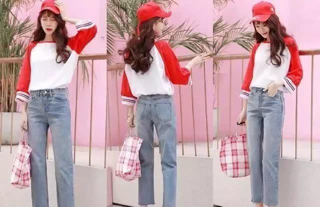 「显腿长」最潮穿搭“t恤+牛仔裤”,女生这样穿轻松显瘦还显高!