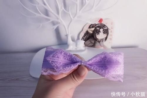  【蕾丝】小公主蕾丝蝴蝶结发箍自己做，比买的还漂亮