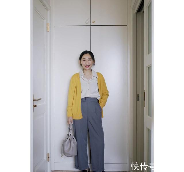  「舒适」春日搭配：如果你有一件彩色的针织开衫，教你如何每天穿出新鲜感