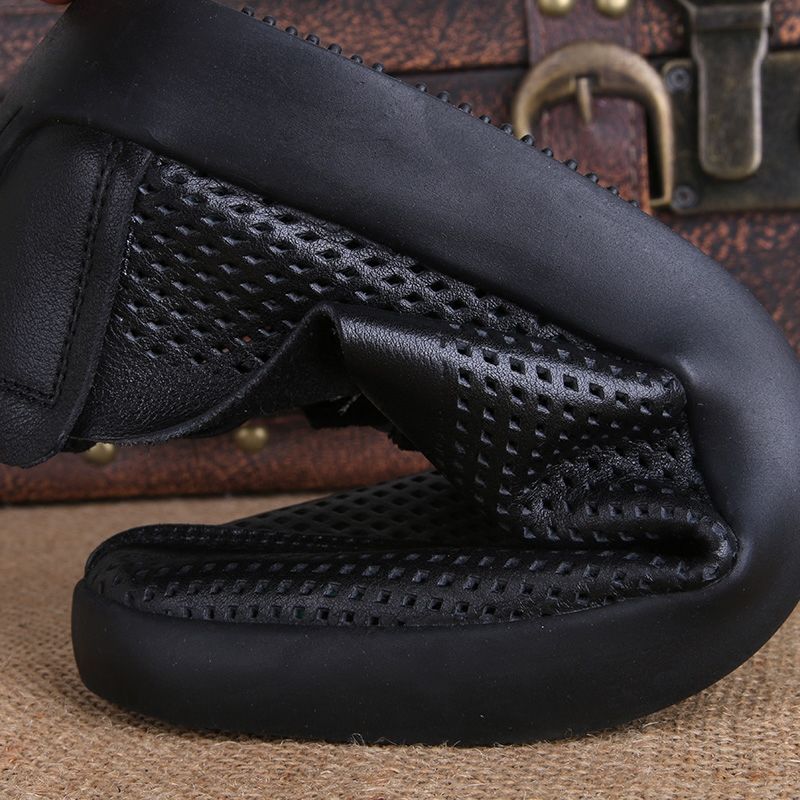 现在出门不兴穿凉鞋了，上海男人在穿的“透气鞋”，走路0负担