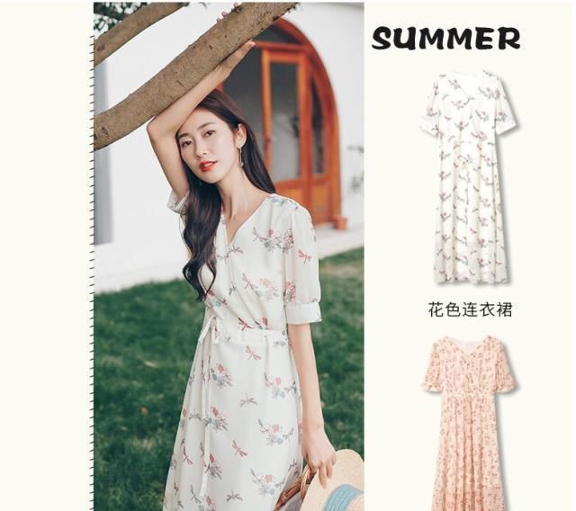  「连衣裙」夏日高腰连衣裙，大长腿的缔造者，小个子显高的终极奥义