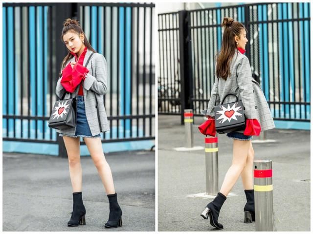 郁可唯穿西装还能清凉秀腿？纵观时尚圈里这样穿的还不止她一人