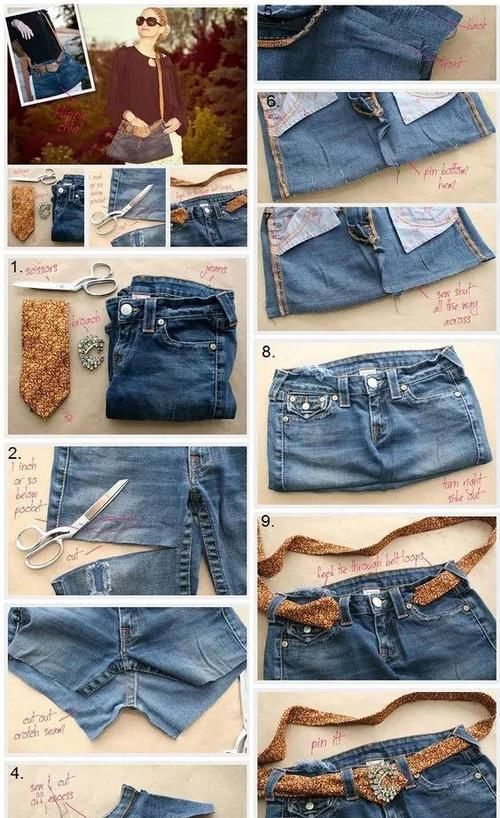  合集■旧牛仔裤变废为宝，改造包包用处大，牛仔裤做包教程合集！