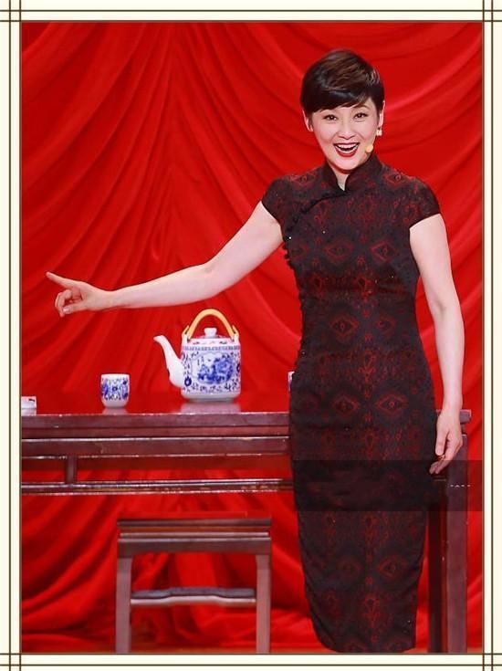 没有徐帆的气质真别穿旗袍，像金星这样穿出僧袍范得多尴尬啊！