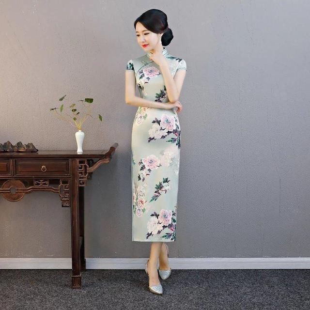 复古牡丹花旗袍美人，温婉倾城的人间妃子！