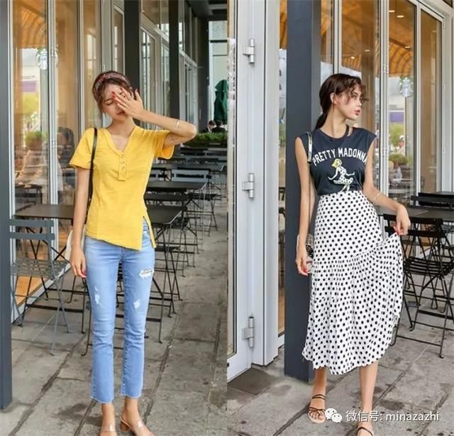 36度的天该怎么穿？40套清新or淑女or帅气的韩系chic穿搭 照着穿