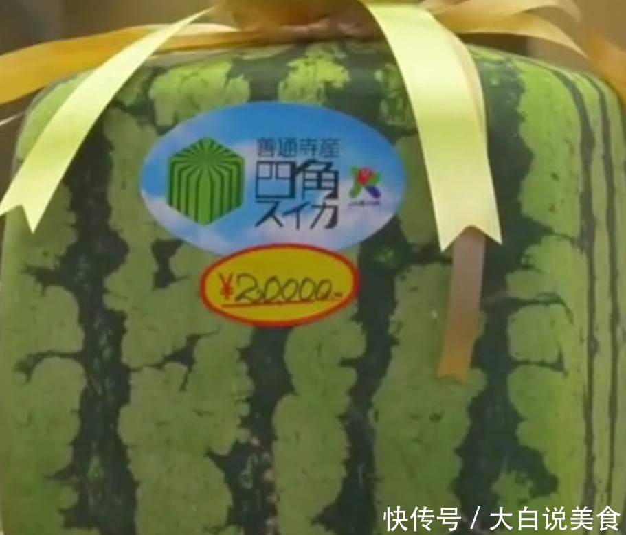 中国土豪花2万块钱买下日本 天价 方形西瓜,打