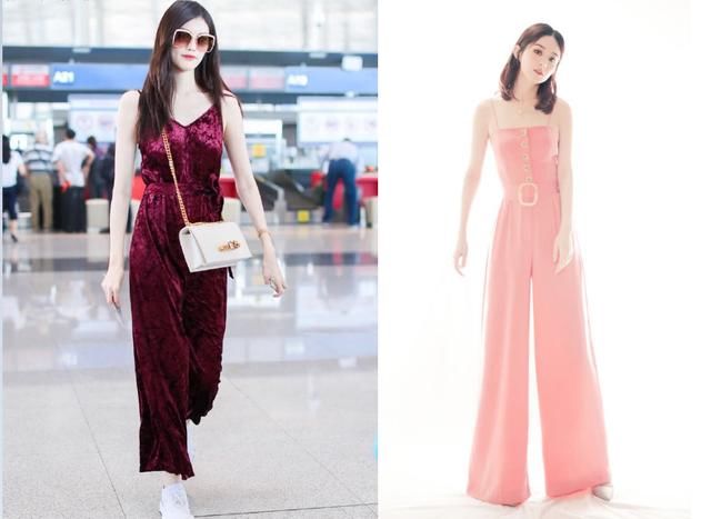 赵丽颖不过穿了套吊带连体服，气场炸裂美到爆，竟把何穗秒杀了！