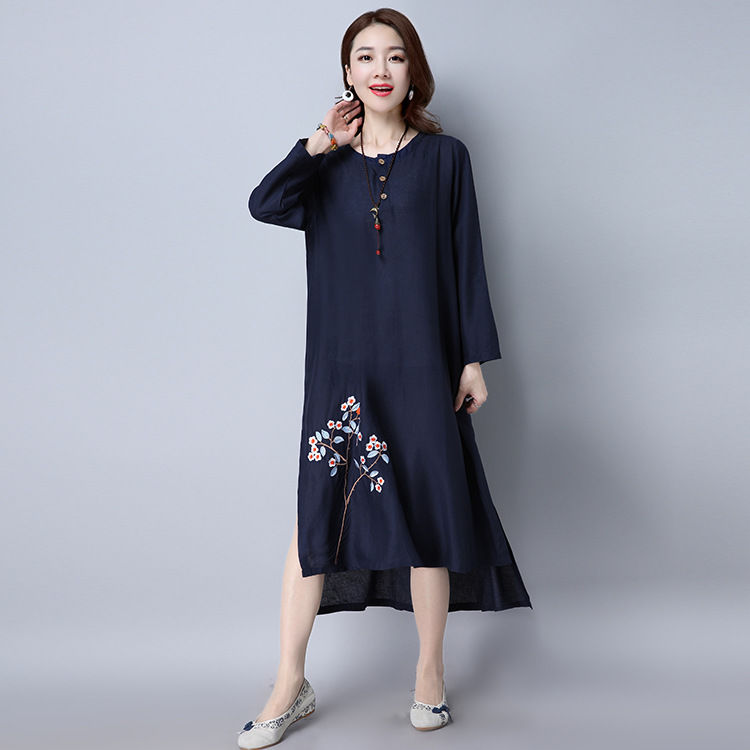 秋老虎还没过，棉麻裙又火了!一款比一款显嫩，70后穿美爆了