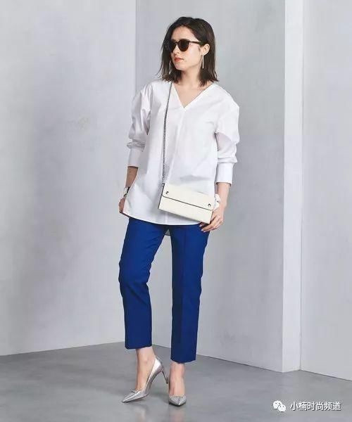 清爽穿搭度过炎炎夏日！女生日系蓝白单品搭配介绍