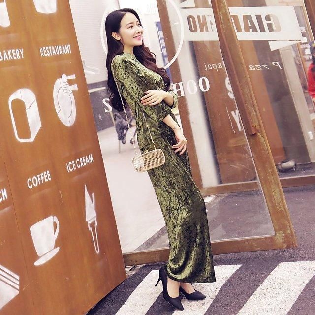 旗袍小套装，甜度高，气质组合，美能百倍!