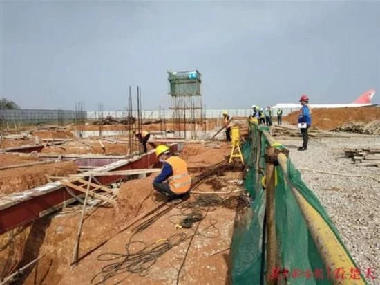 武汉天河机场两大重点工程项目复工