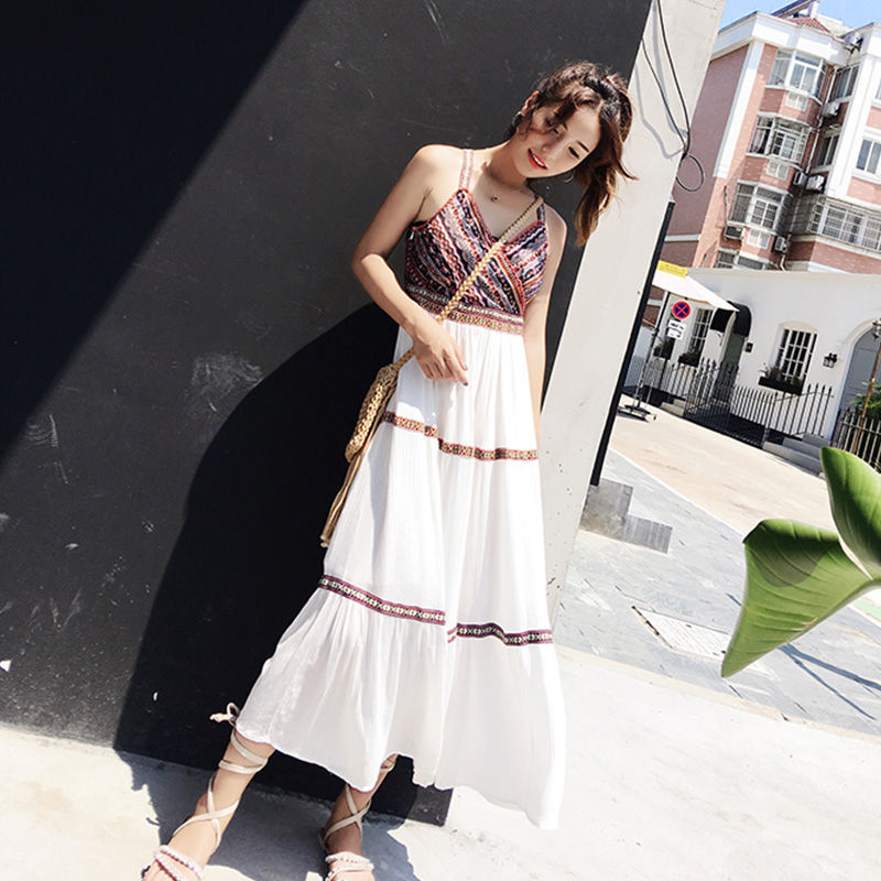 以后打死都不穿短裤了，要穿就穿这样的连衣裙，超显气质