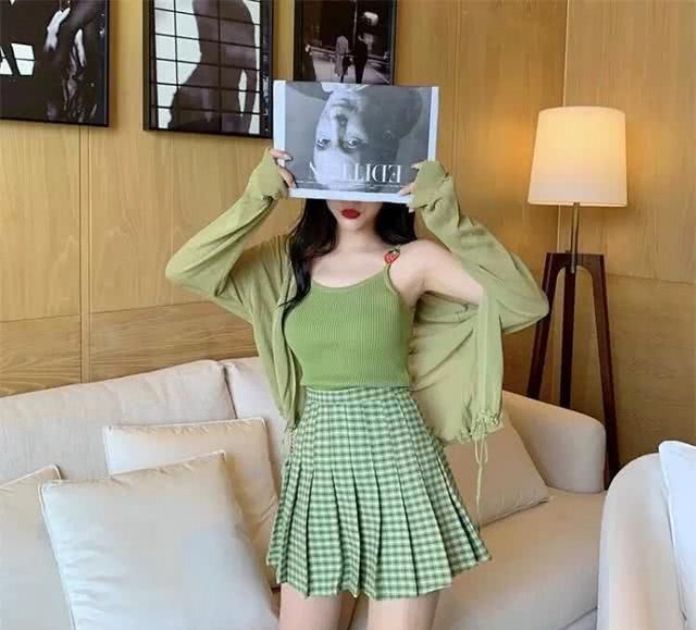 『清爽』一抹“绿”当初夏靓丽girl，清爽可人还高级！