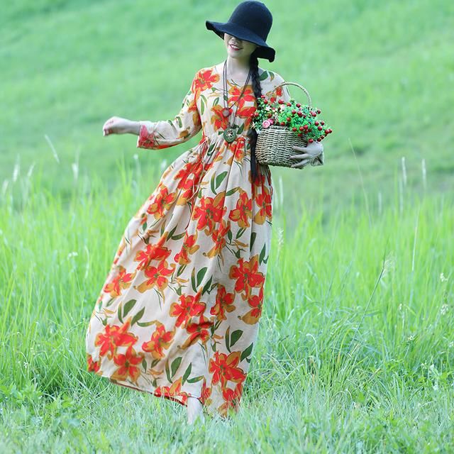 足足等了7天，才等到这么好看的秋裙，推荐奔四女人，满满女人味