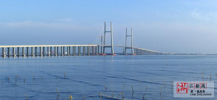 座跨海大桥串联 看看刚开通的浙江沿海高速到