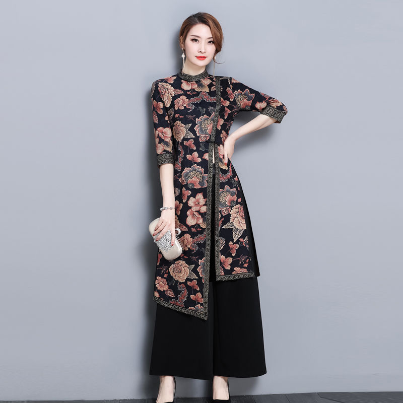 万万没想到!九月旗袍裙如此惊艳!虽小贵，但56岁婆婆穿真叫美