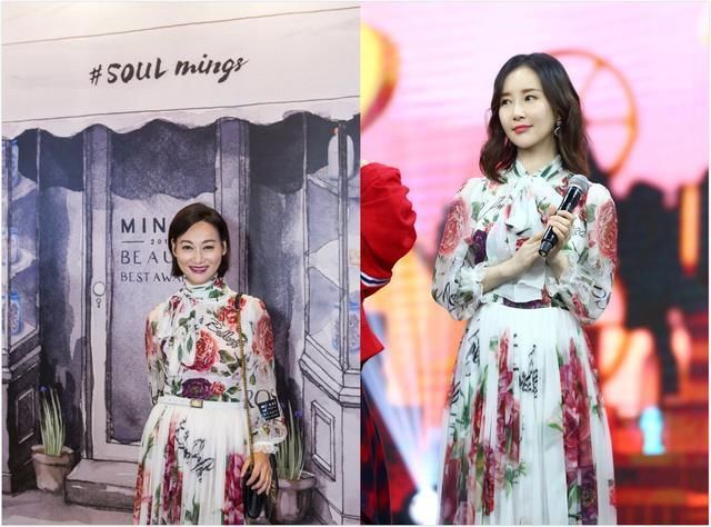 惠英红穿上舒畅的花朵裙，相差27岁却不输，影后气场真不是盖的