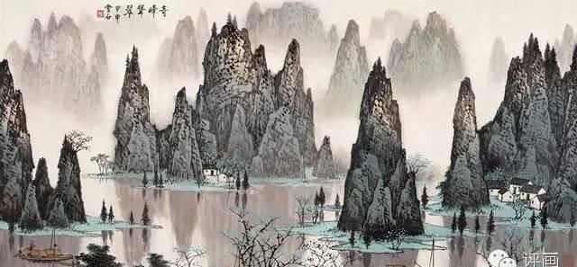 看了他的山水画，就有马上去旅游的冲动!