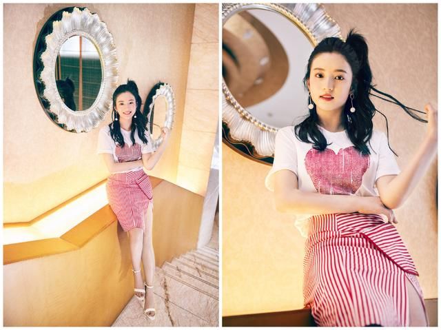 96年小花搭档杨幂出演《扶摇》，除了颜值高衣品更是少女风典范