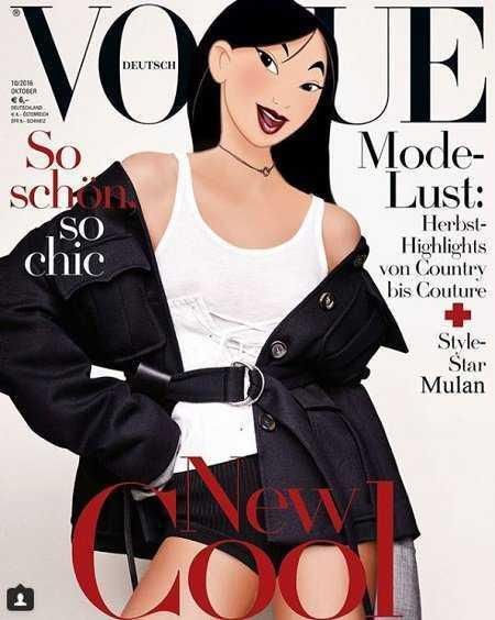 迪士尼公主登上杂志封面，冷艳性感惹眼球，最后一个美人是谁呢？