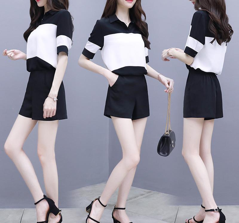小个子美女注意了，新款的短裤套装非常好看，而且显还高显妖娆
