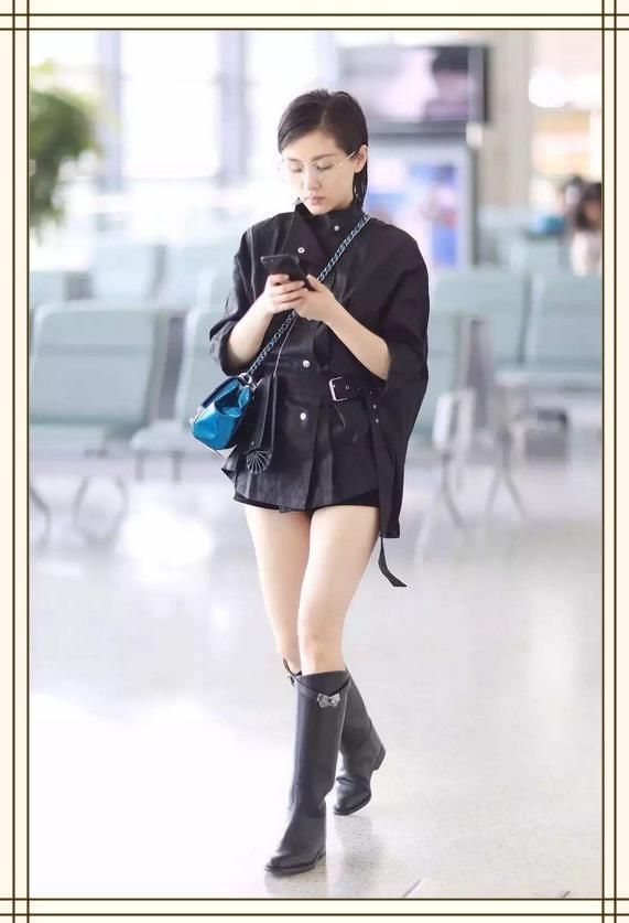 王子文为显腿长，把短裤前面剪的稀巴烂，网友：曲妖精就是会玩！