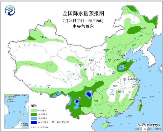今天吉林西部、通辽局部、辽宁西部有中到大雨！局地暴雨