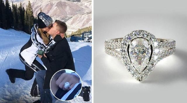 希尔顿大小姐一身白色，名媛气息去哪了？20克拉千万元钻戒抢风头