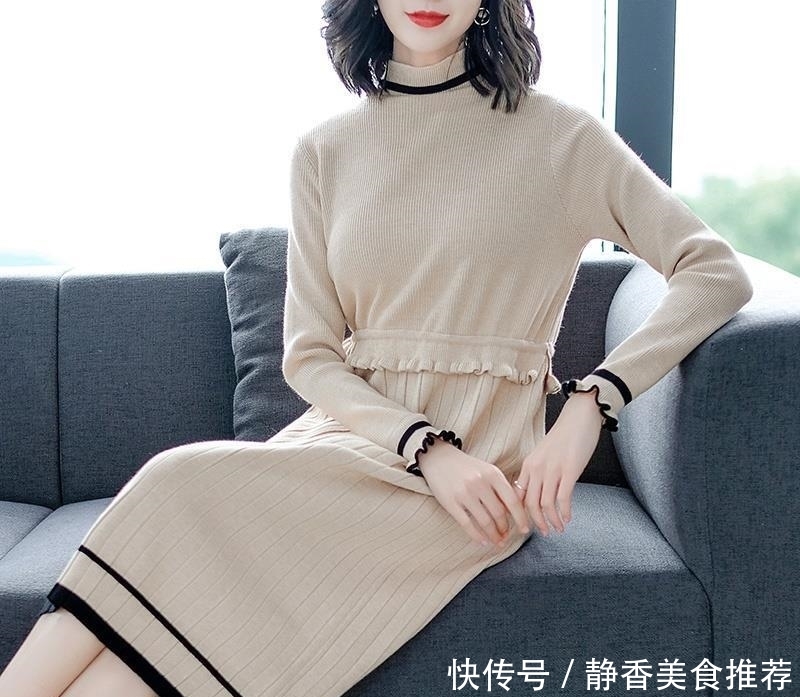  『气质』逛街这样穿：毛衣裙 羽绒服！洋气保暖不显臃肿，迷倒一片