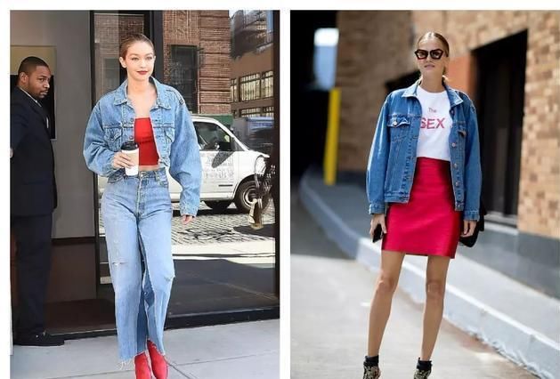 「搭配算」大衣早该收起来了,今年时髦精都在穿“牛仔外套”,轻松美到犯规