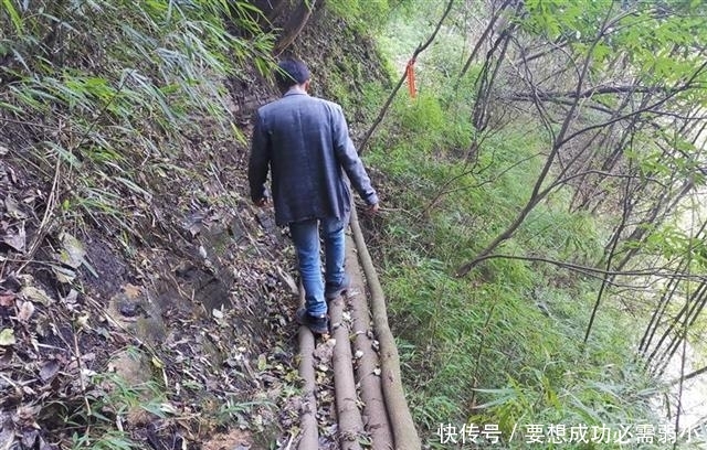 500米悬崖之上有人家,恩施土家汉子砍出14公里绝壁天路