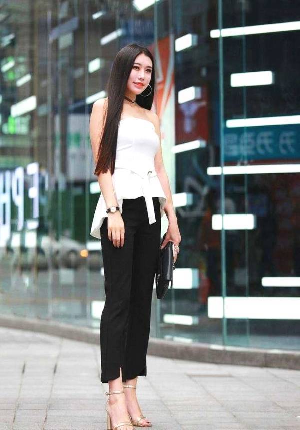 街拍：偶遇高个子大长腿美女小姐姐，一个比一个颜值高！