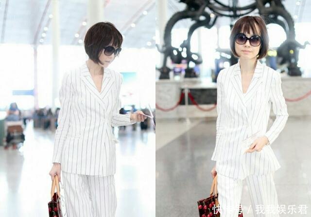 鲁豫竟穿短裙了！格子裙配卫衣搭配像学生，看到腿真的不敢减肥了