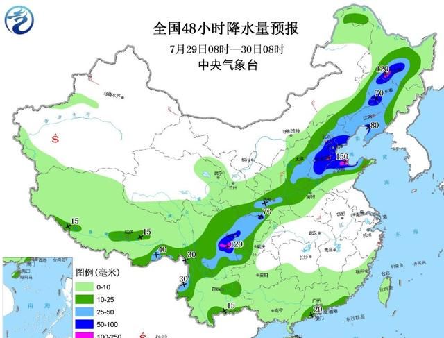 暴雨来啦！北方人们有福了！河北 山东 山西 东北三省等大到暴雨