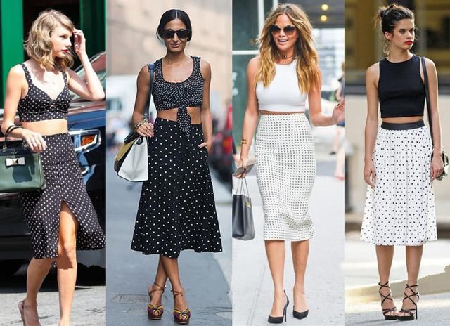 没条波点裙都不好意思出门，36套示范搭配，跟着时髦精穿就行