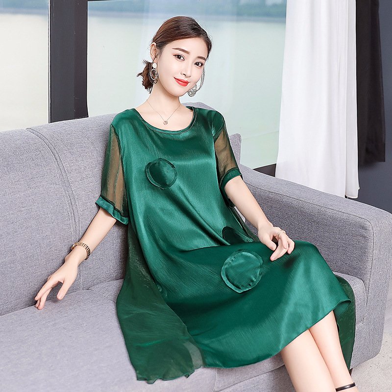 太美了!刚刚上新的“翠花裙+冰丝裙，凉快又女人味十足