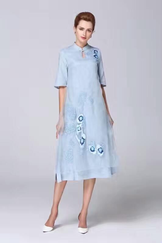 今夏最舒服的连衣裙，新中式改良旗袍！穿出东方女性的雅韵风情！