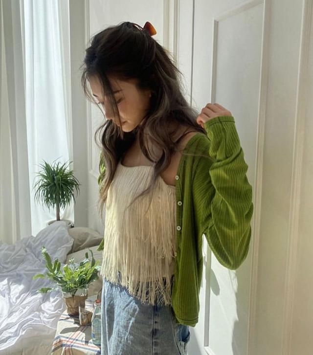  #针织衫#别再穿打底衫了！这样的穿搭真的太美了