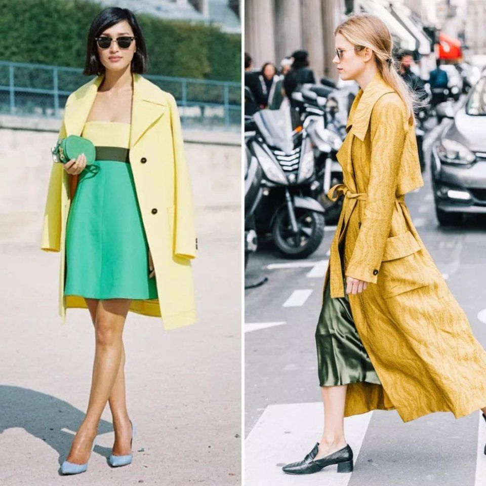 初秋这些颜色穿在一起，显白又高级!