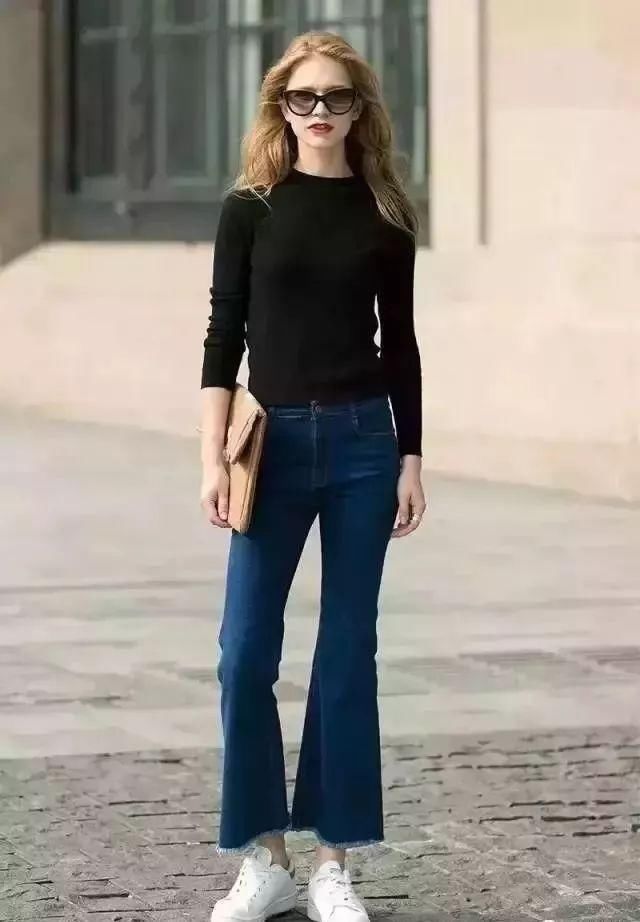 阔腿裤也太好看了!9分裤+平底鞋，这对CP今年很火!