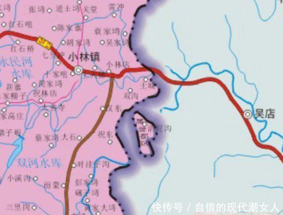  「坐落」湖北省的一个村, 坐落在河南省境内!