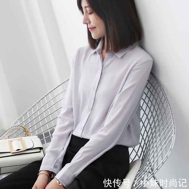  女装韩版@OL必备的气质衬衫，气质女人的最佳选择，简直美爆